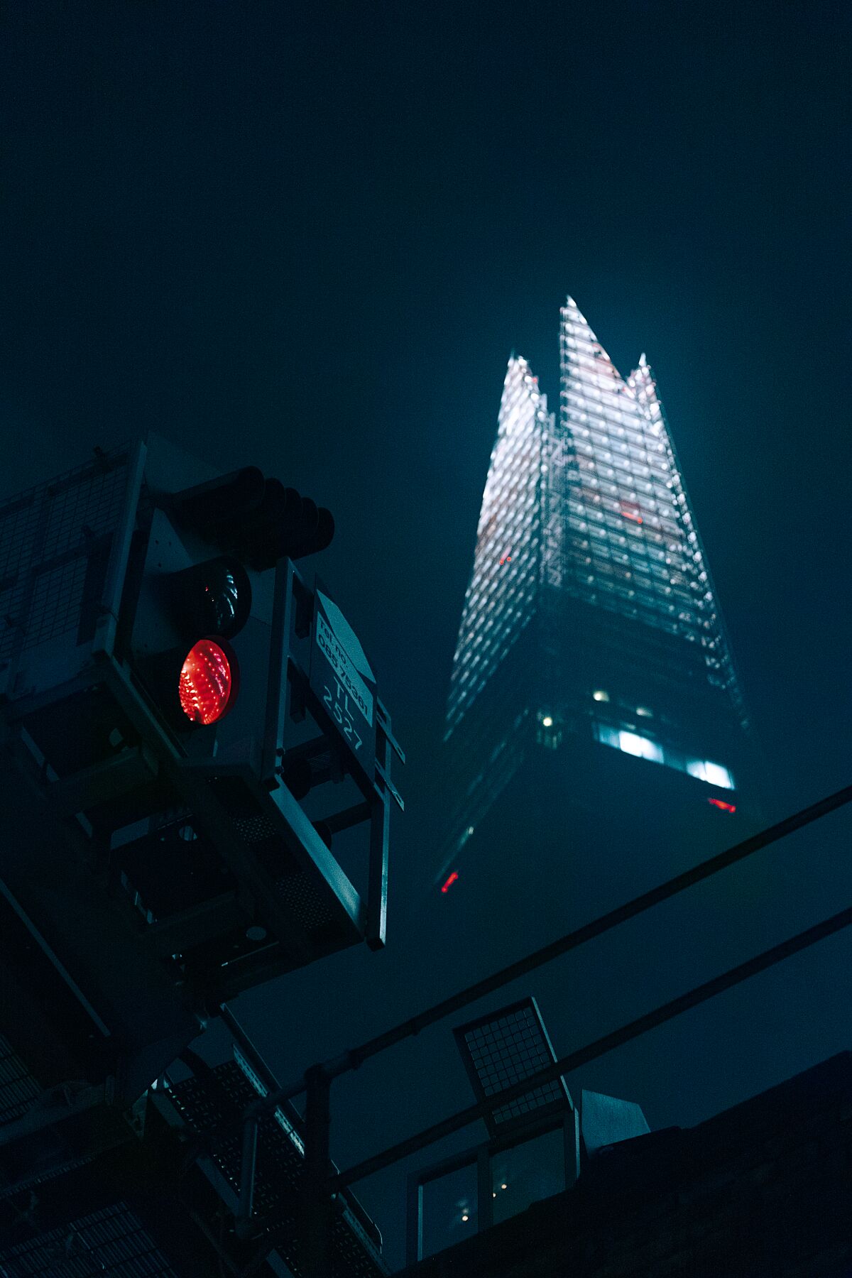 Signal in the Fog — The Shard, London fine art photography print by Boyan Georgiev